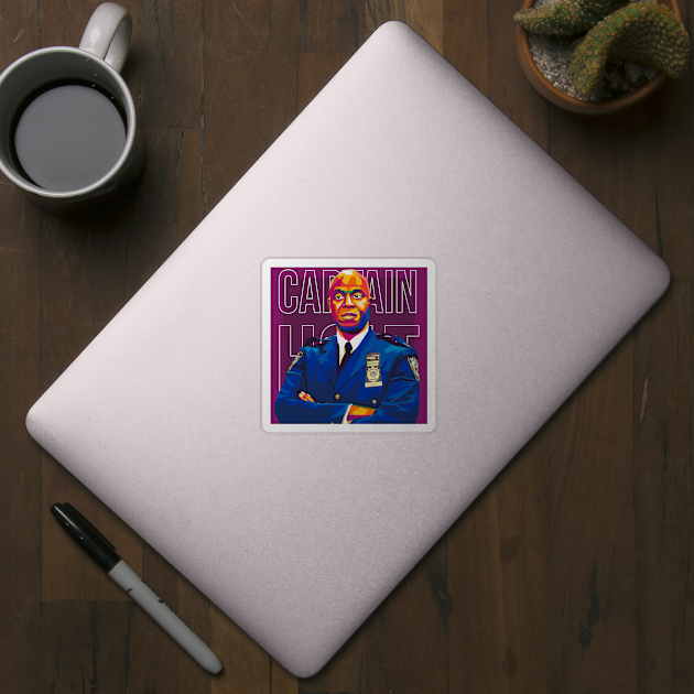 captain holt geometric pop art by cool pop art house